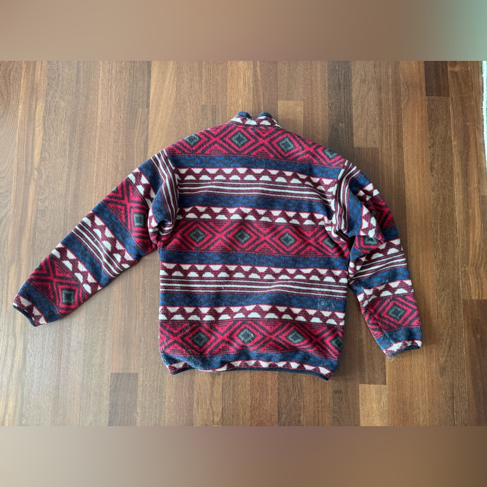 RARE Patagonia Men’s Synchilla Snap Native Pattern 96 Vintage - Picture 2 of 5